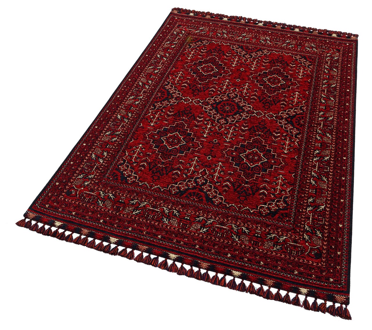 Covor de hol, Bhr 05 Red , 80x150 cm, Fibre acrilice, Rosu - 1 | YEO