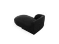 Sezlong living stanga 2 locuri, Miley, Micadoni Home, BL, 155x92x74 cm, poliester chenille, negru