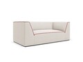 Canapea 2 locuri, Ruby, Micadoni Home, BL, 174x93x69 cm, tesatura chenille, bej/rosu