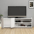 Comoda TV, Mezza, Melodi 1482, 141.6x50x29.5 cm, Alb