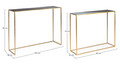 Set 2 console Desur, Bizzotto, 100 x 28 x 80 cm, otel, finisaj emailat