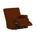 Husa fotoliu cu recliner elastica bi-stretch, Ulises, caramiziu C/9