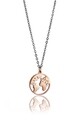 Lantisor, Emily Westwood, Silver/Rose Gold Globe, inox, argintiu/auriu