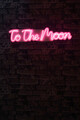 Decoratiune luminoasa LED, To the Moon, Benzi flexibile de neon, DC 12 V, Roz