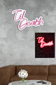 Decoratiune luminoasa LED, Til Death, Benzi flexibile de neon, DC 12 V, Rosu