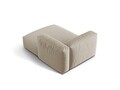 Sezlong modular living dreapta 1 loc, Martina-169, Micadoni Home, 176x123x75 cm, tesatura structurata catifelata, bej deschis