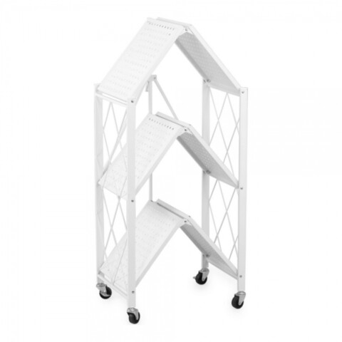 Organizator incaltaminte pliabil Confortime, 70x34x87 cm, metal, alb