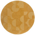 Covor Gigi Ochre, Flair Rugs, D160 cm, lana, ocru