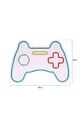 Decoratiune luminoasa LED, Play Station Gaming Controller, Benzi flexibile de neon, DC 12 V, Multicolor