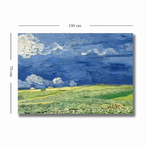 Tablou decorativ, 70100VANGOGH011, Canvas , Lemn, Multicolor