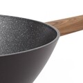 Tigaie wok Luigi Ferrero, Brugge FR-2809WH, Ø 28 cm, aluminiu forjat/invelis marmura