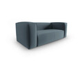 Canapea 2 locuri, Mackay, Cosmopolitan Design, 150x94x73 cm, catifea, albastru royal