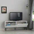 Comoda TV, Decortie, Picadilly Tv Stand, 139x57x36 cm, Alb