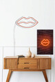 Decoratiune luminoasa LED, Lips, Benzi flexibile de neon, DC 12 V, Rosu