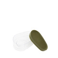 Cutie depozitare avocado Fresh Saver, Homla, 14x7 cm, plastic, transparent/verde