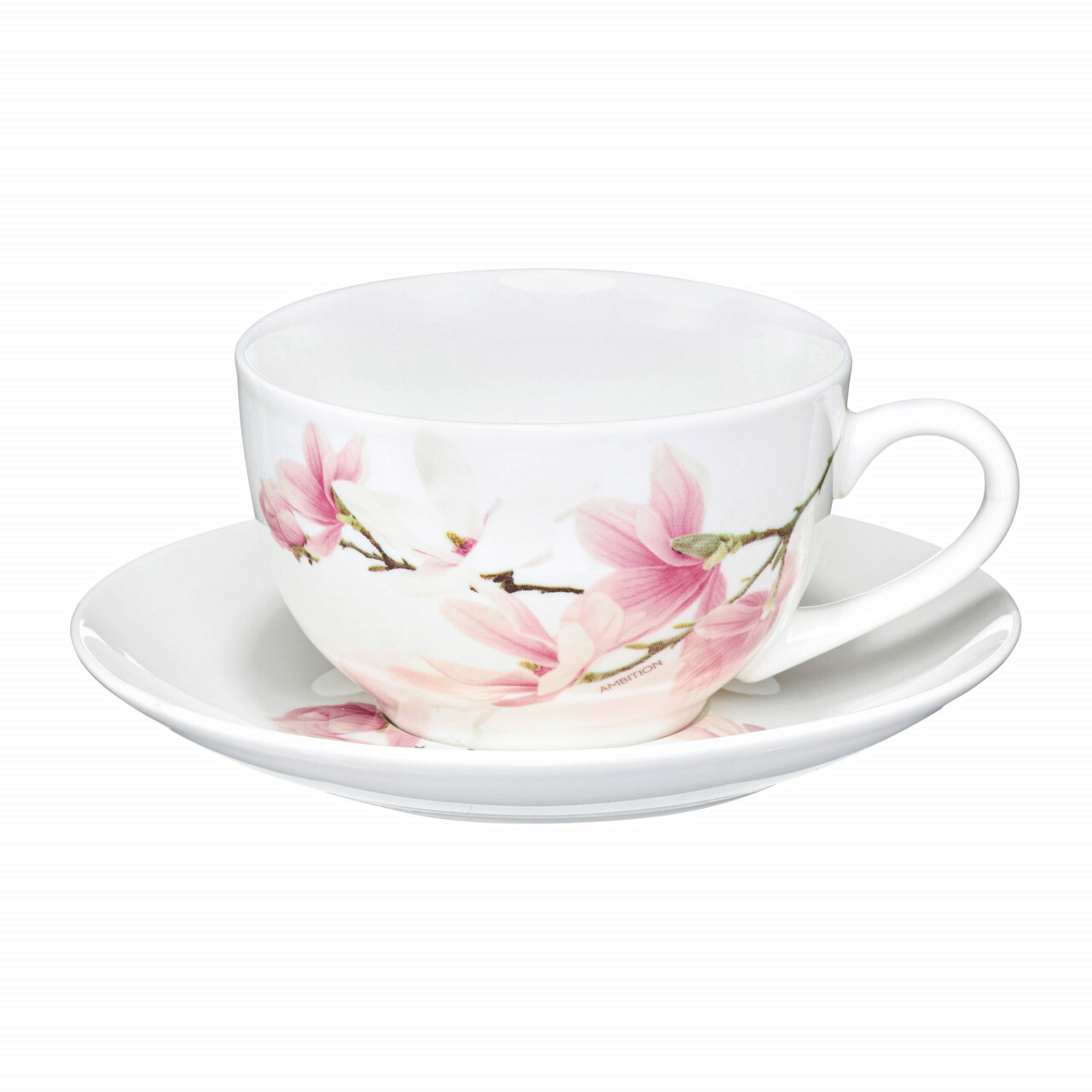 Set ceai/cafea 12 piese Magnolia, Ambition, 29x21x12 cm, portelan, multicolor