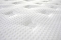 Pat matrimonial, Stockholm, Dots E, 140x200 cm, saltea tip Pocket, topper memory, Bej