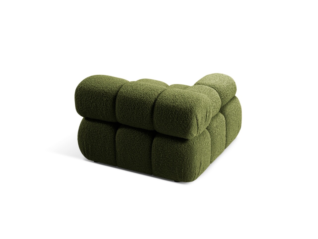 Modul stanga pentru canapea modulara, 1 loc, Bellis-213, Micadoni Home, 94x94x70 cm, tesatura boucle, verde - 1 | YEO