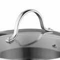 Set pentru gatit 12 piese BergHOFF, Essentials Comfort, inox 18/10, capac din sticla