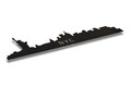 Decoratiune luminoasa LED, NYC Skyline, MDF, 60 LED-uri, Galben