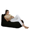 Fotoliu puf, Bean Bag, Ferndale Trendy, 105 x 75 cm, poliester impermeabil, negru