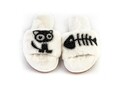 Papuci de casa dama Funky Steps, Mila White, marimea 37-38