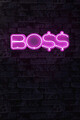 Decoratiune luminoasa LED, BOSS, Benzi flexibile de neon, DC 12 V, Roz