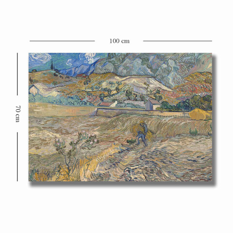 Tablou decorativ, 70100VANGOGH065, Canvas , Lemn, Multicolor