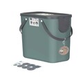 Cos de gunoi pentru colectare selectiva Albula, Rotho, 25 L, plastic, verde