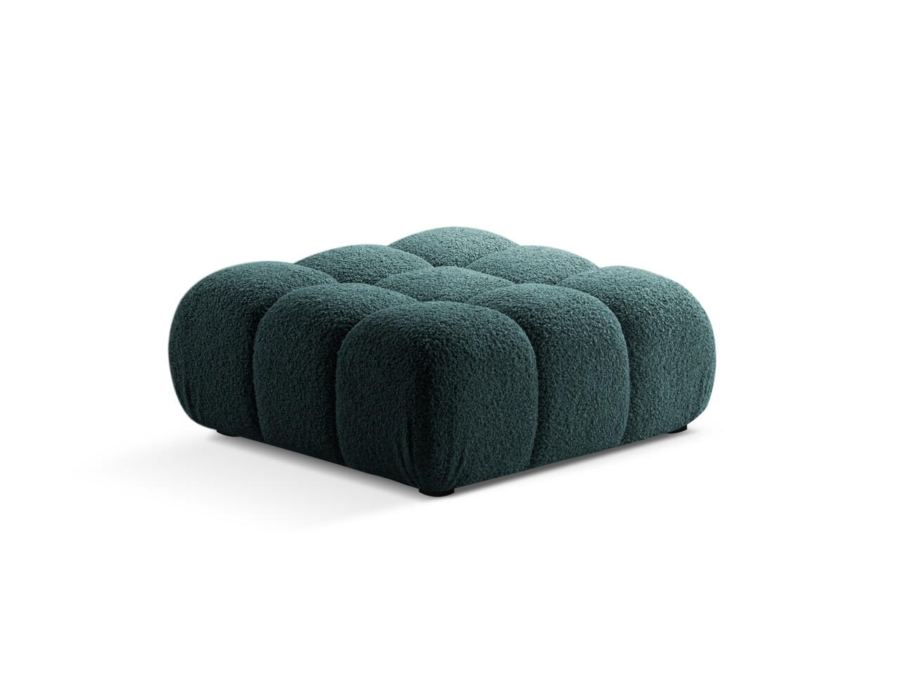 Taburet, Bellis-213, Micadoni Home, 94x94x43 cm, tesatura boucle, petrol - 1 | YEO