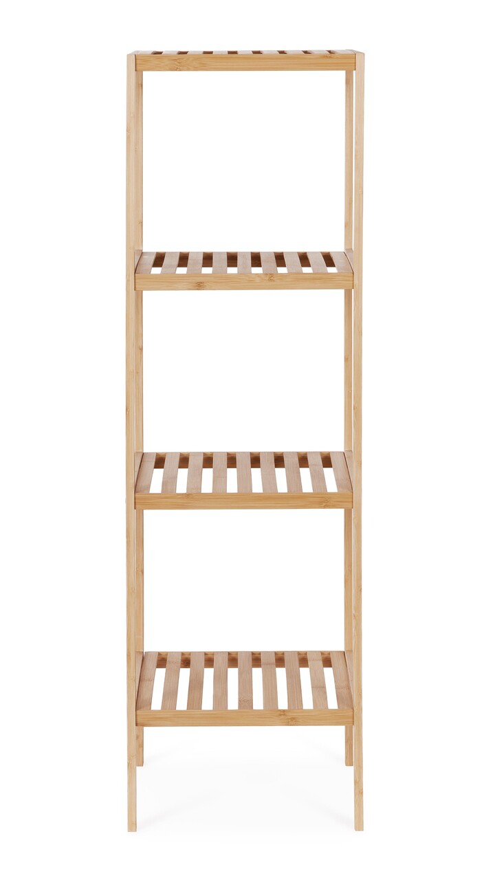 Etajera cu 4 rafturi Cayden, Bizzotto, 33x33x145.5 cm, bambus, natural - 1 | YEO