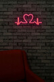 Decoratiune luminoasa LED, Love Rhythm, Benzi flexibile de neon, DC 12 V, Roz