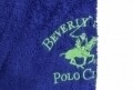 Halat de baie unisex, Beverly Hills Polo Club, 100% bumbac, M/L, Dark Blue