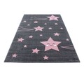 Covor copii Eugene Stars, Decorino, 160x230 cm, polipropilena, roz