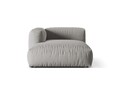 Sezlong modular living stanga 1 loc, Martina-169, Micadoni Home, 176x123x75 cm, tesatura structurata catifelata, gri deschis