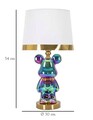 Lampa de masa Bear, Mauro Ferretti, Ø30 x 54 cm, 1 x E27, 40W, ceramica/fier, multicolor