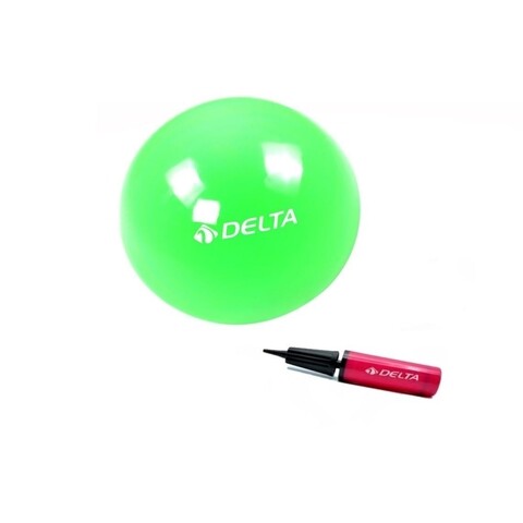 Set minge de pilates si pompa 267DLT1319 Delta, Ø20 cm, PVC, verde