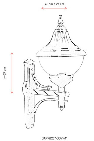 Lampa de exterior, Avonni, 685AVN1353, Plastic ABS, Negru