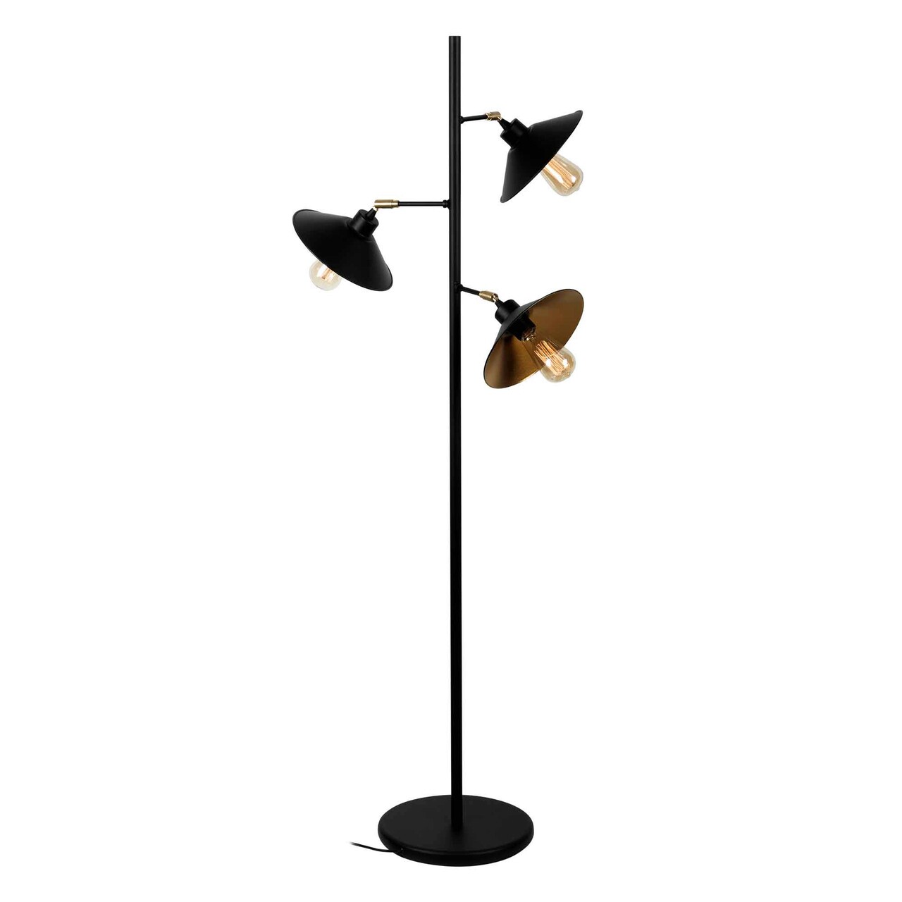 Lampadar, Squid Lighting, Rustik, 60 X 60 X 150 Cm, Fier, Negru