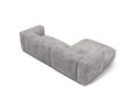 Coltar modular stanga 2 locuri, Martina-212, Micadoni Home, 283x176x75 cm, velur, gri deschis