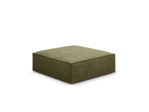 Taburet, Kaelle, Micadoni Home, BL, 100x80x38 cm, poliester chenille, verde