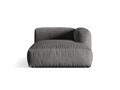 Sezlong modular living dreapta 1 loc, Martina-120, Micadoni Home, 176x123x75 cm, catifea, gri