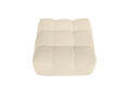 Pouf Bellezza 90x90x43 cm, Ivory