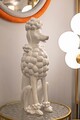 Statueta / figurina decorativa Dog, Mauro Ferretti, 20x26x61 cm, polirasina, alb