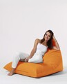 Fotoliu puf, Bean Bag Ferndale, Pyramid Bed, 145 cm, poliester impermeabil, portocaliu