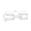 Set 2 rafturi pentru perete Crab, Decortie, 75x22x14 cm, antracit