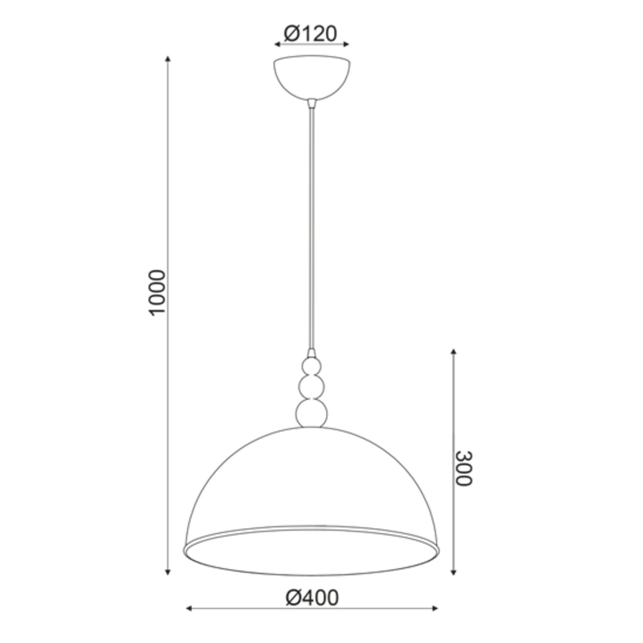 Lustra Aca Lighting, MANHATTAN gold body, 1xE27, 40W - 1 | YEO