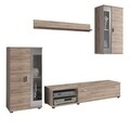 Mobilier pentru Living Odessa I, Bedora, 1 x Polita, 1 x Comoda, 1 x Dulap, 1 x Dulap suspendat