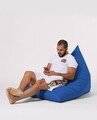 Fotoliu puf, Bean Bag Ferndale, Pyramid Bed, 145 cm, poliester impermeabil, albastru