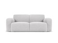 Canapea 2 locuri, Molino-101, Micadoni Home, 170x95x72 cm, tesatura boucle, gri deschis